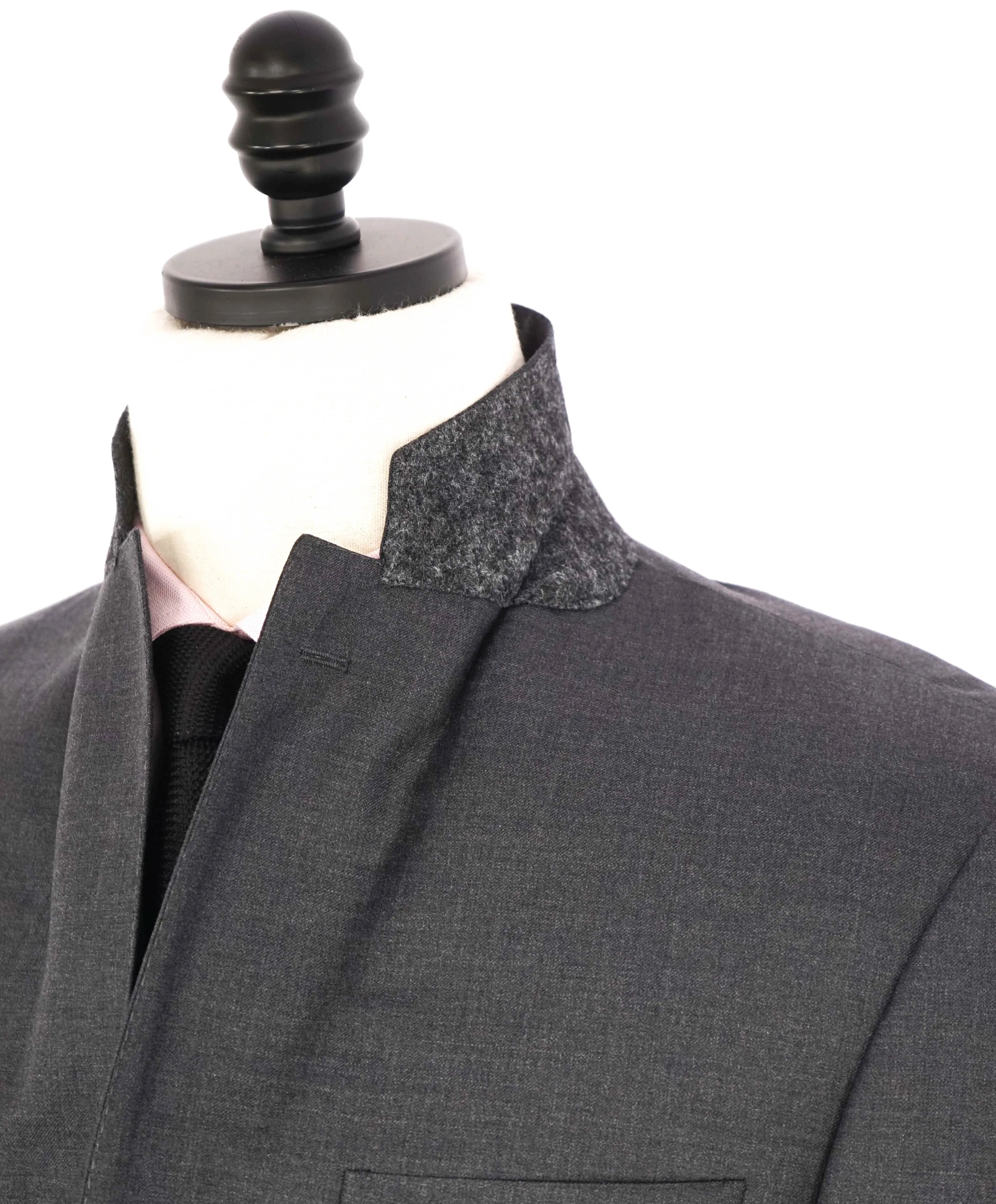 $1,895 CANALI - Solid Gray *Closet Staple* 2-Btn Notch Wool Blazer - 46R US
