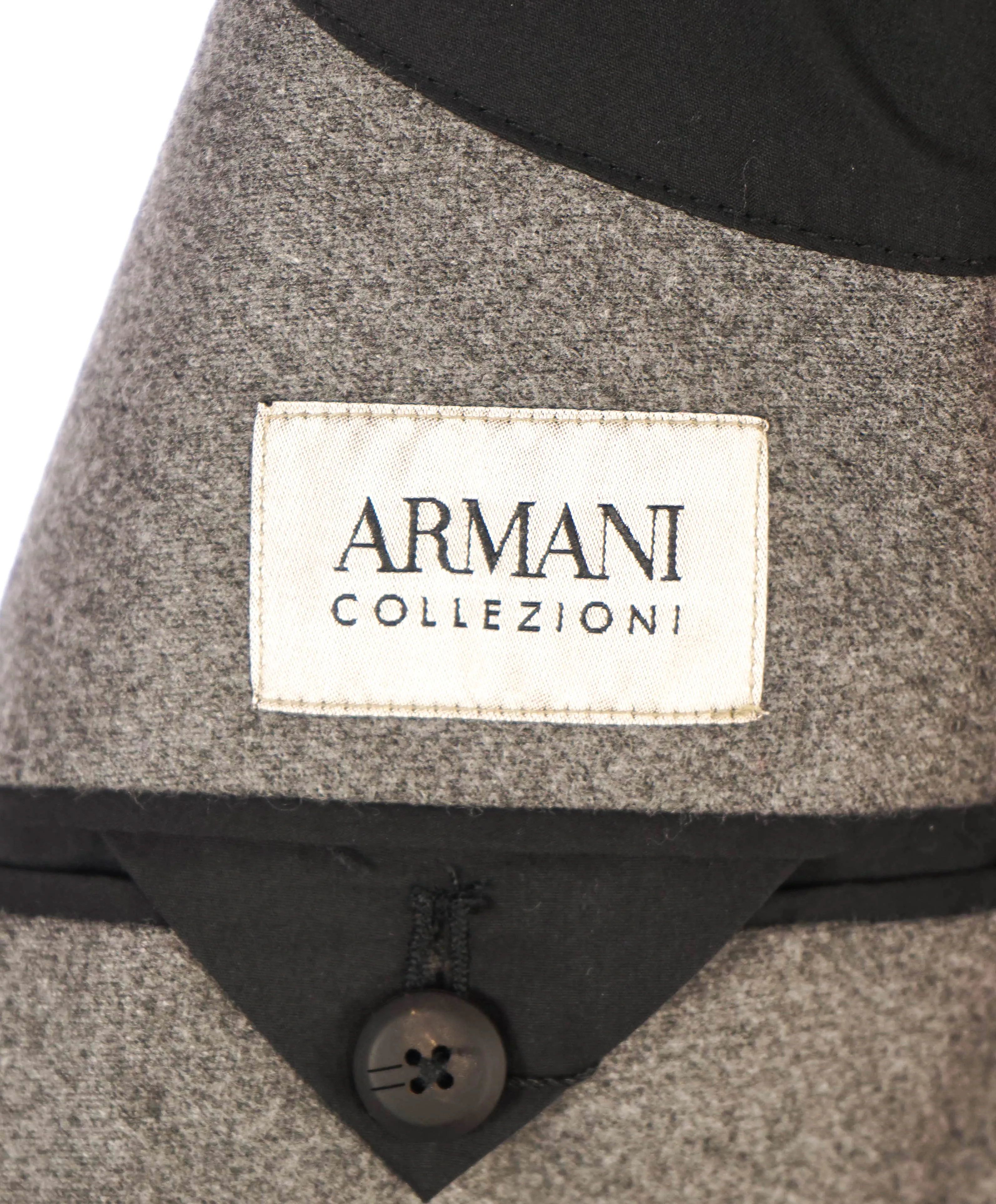 $1,995 ARMANI COLLEZIONI - Double Breasted Gray WATER PROOF Coat / Blazer - 38R