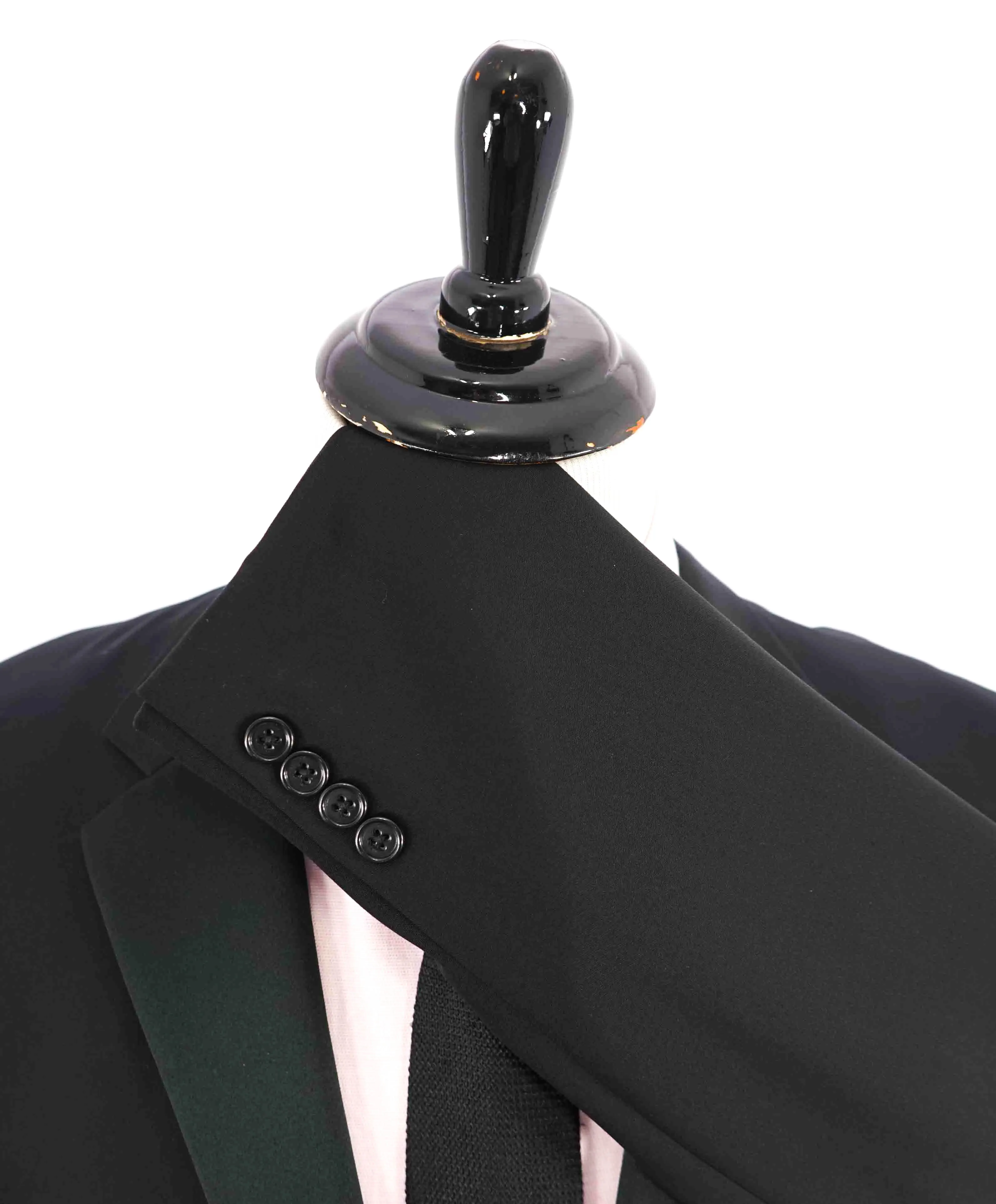 $1,995 RALPH LAUREN BLACK LABEL - Notch Lapel Black Tuxedo JACKET - 46L