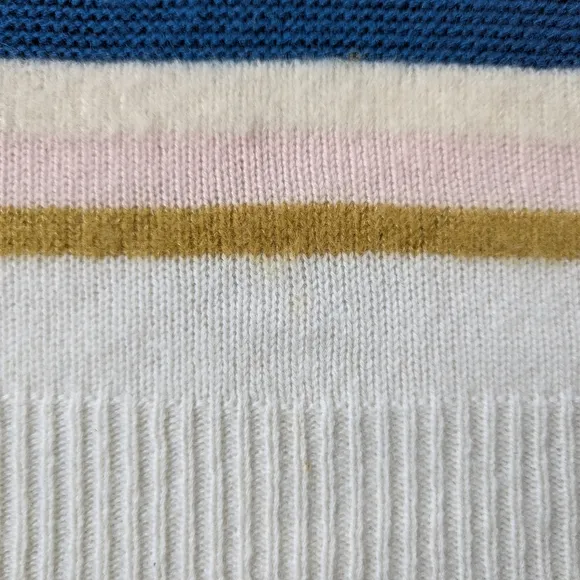 27 Miles Malibu Striped Cashmere Blend Sweater L