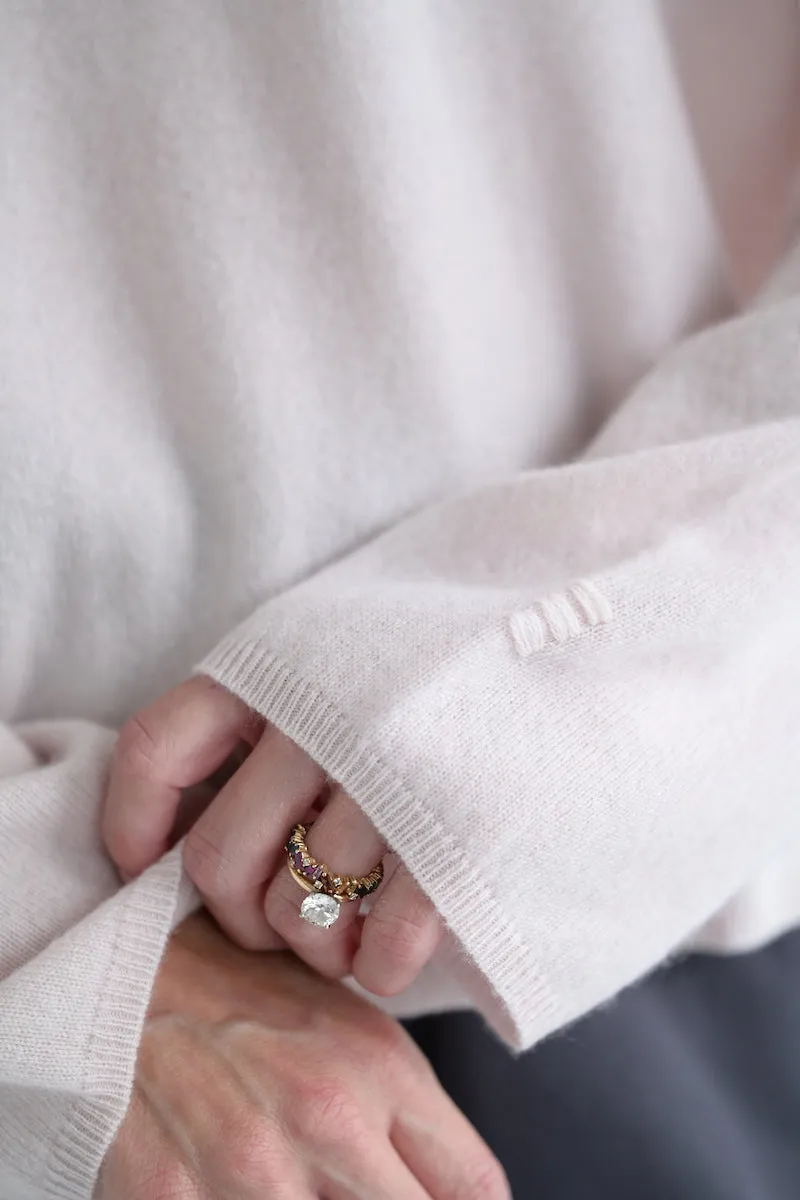 #313 Cashmere Sweater in Powder