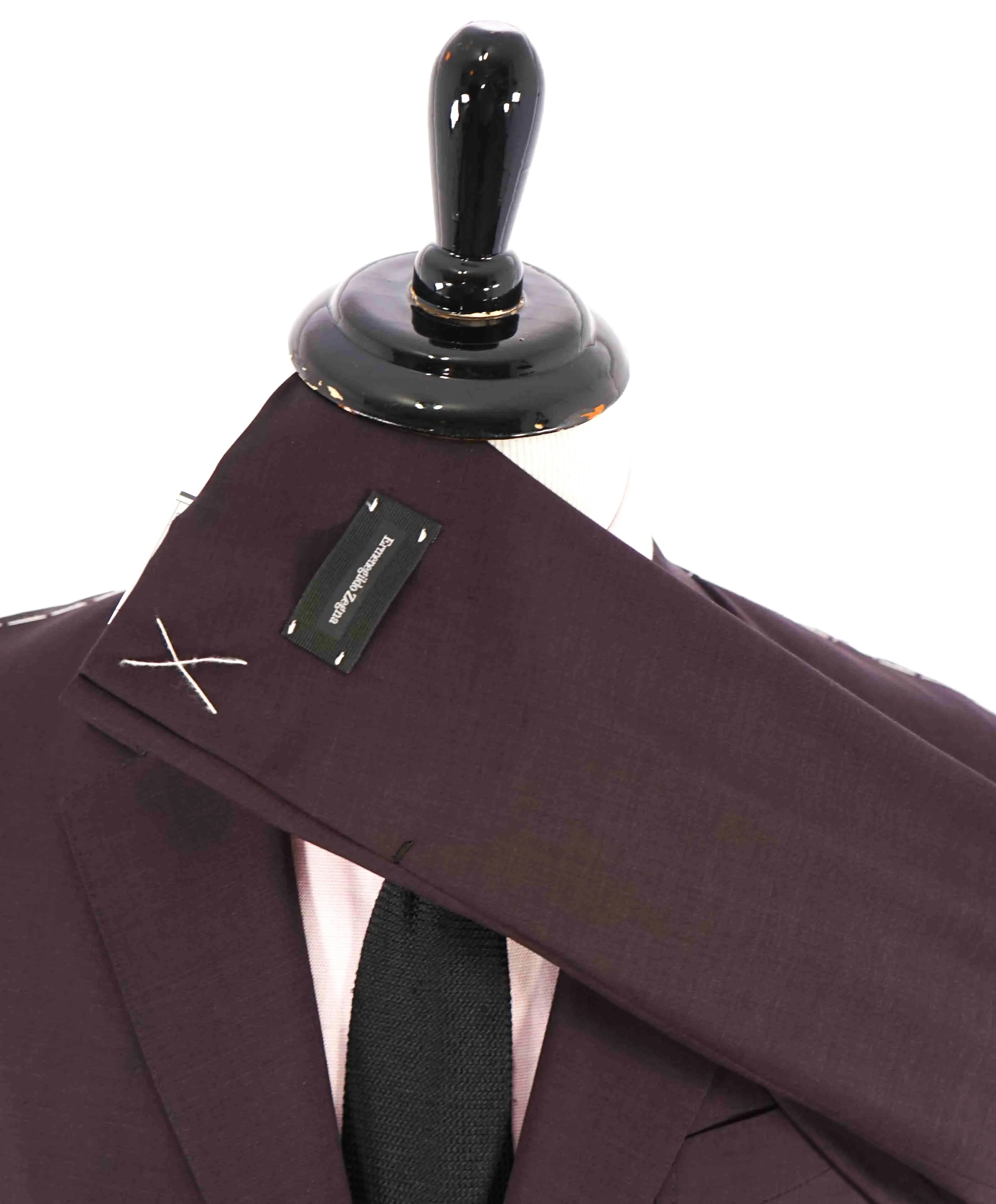 $3,295 ERMENEGILDO ZEGNA -“LEGGERISSIMO" SILK BURGUNDY Red Blazer - 42R
