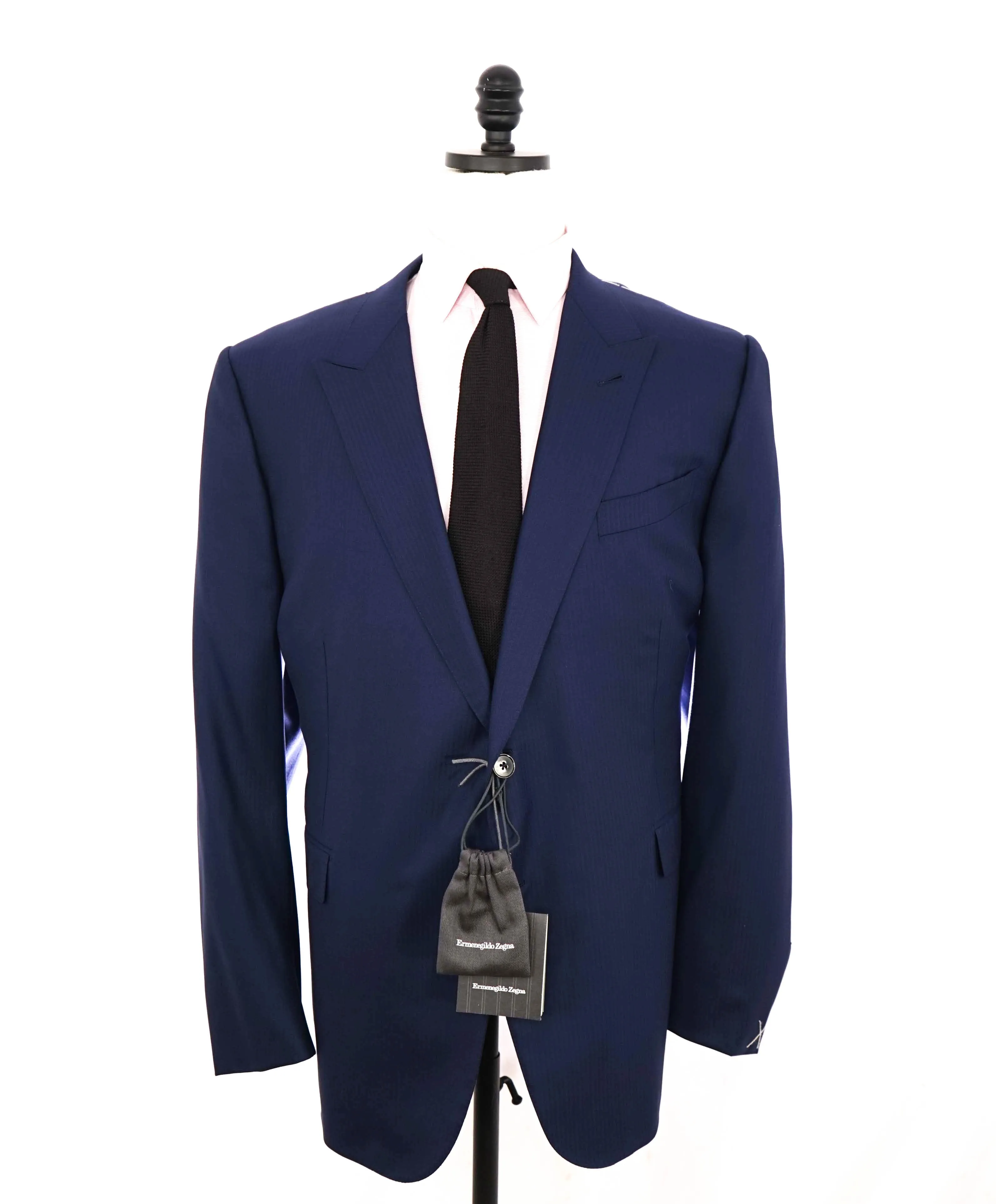 $4,650 ERMENEGILDO ZEGNA- *SU MISURA* Wool 15 MIL MIL 15 Blue Blazer- 54R US (64EU)