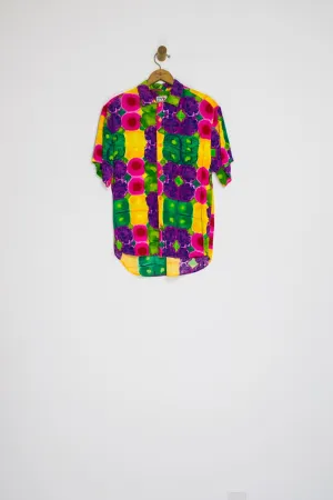 80’s JAMS WORLD BRIGHT BUTTON UP / SMALL