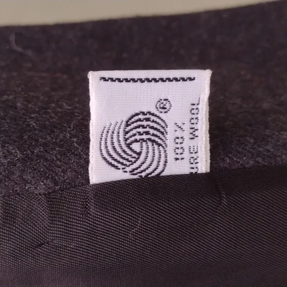 80s Style Gray Wool Jacket - S/M