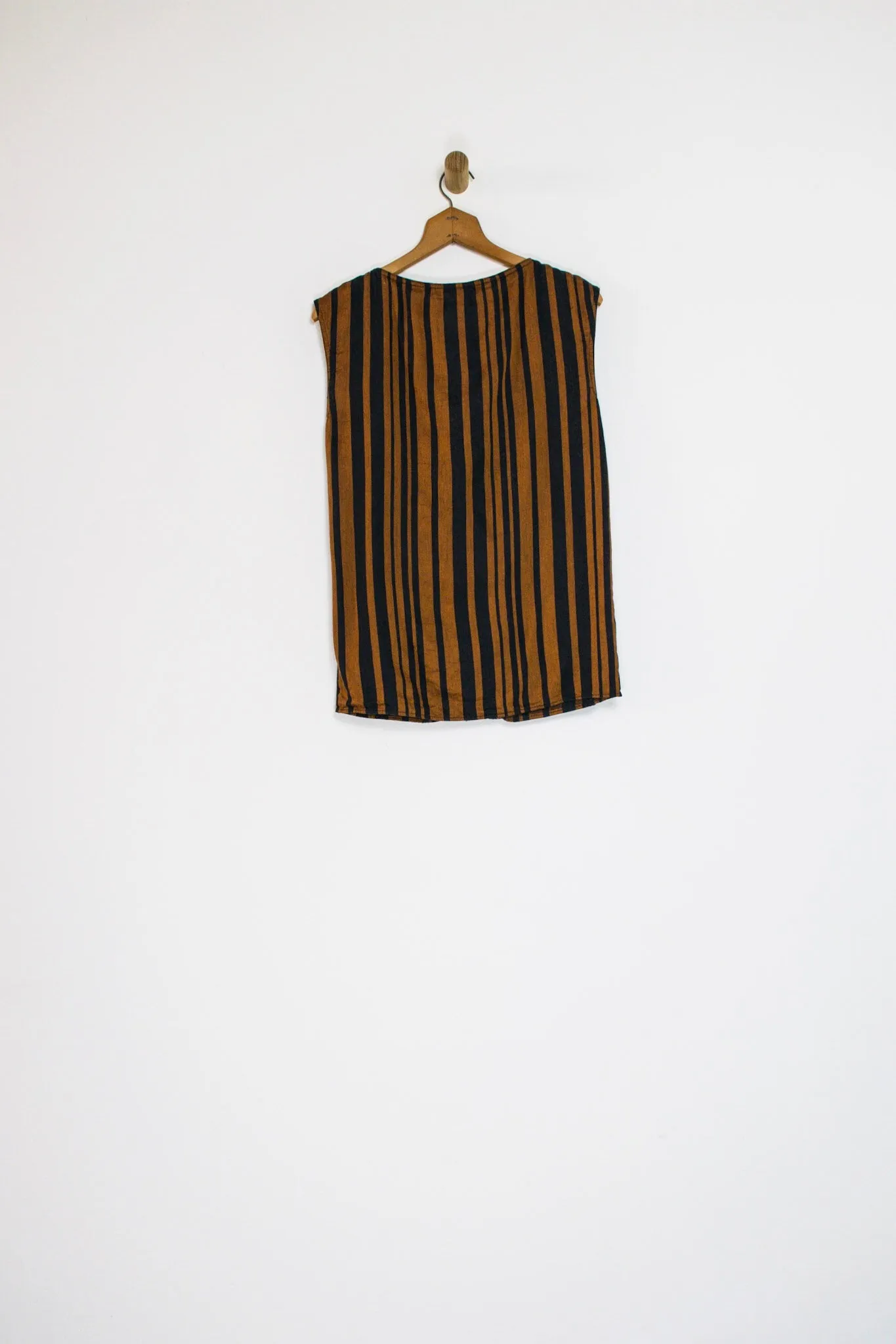 90’s ANNE KLEIN STRIPED BUTTON TANK / SMALL