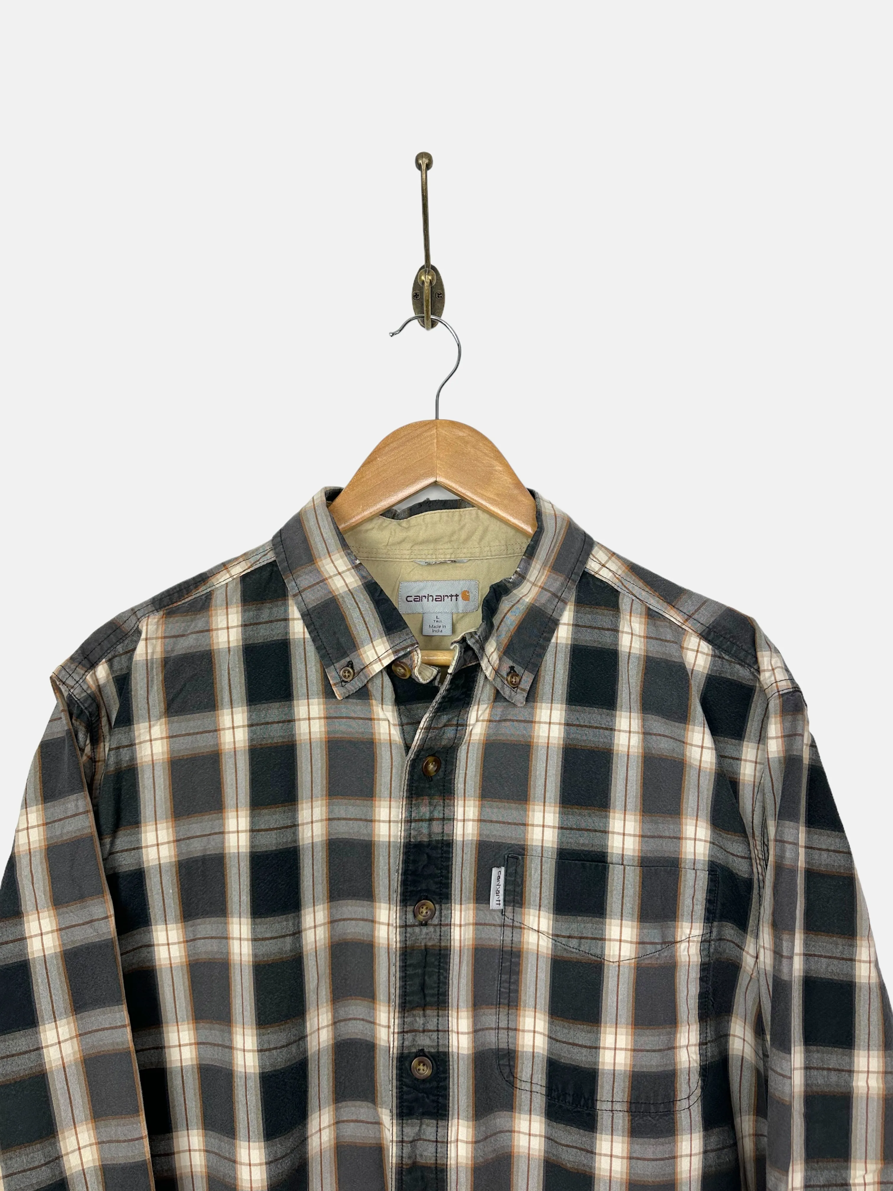 90's Carhartt Button-Up Shirt Size L (tall fit)