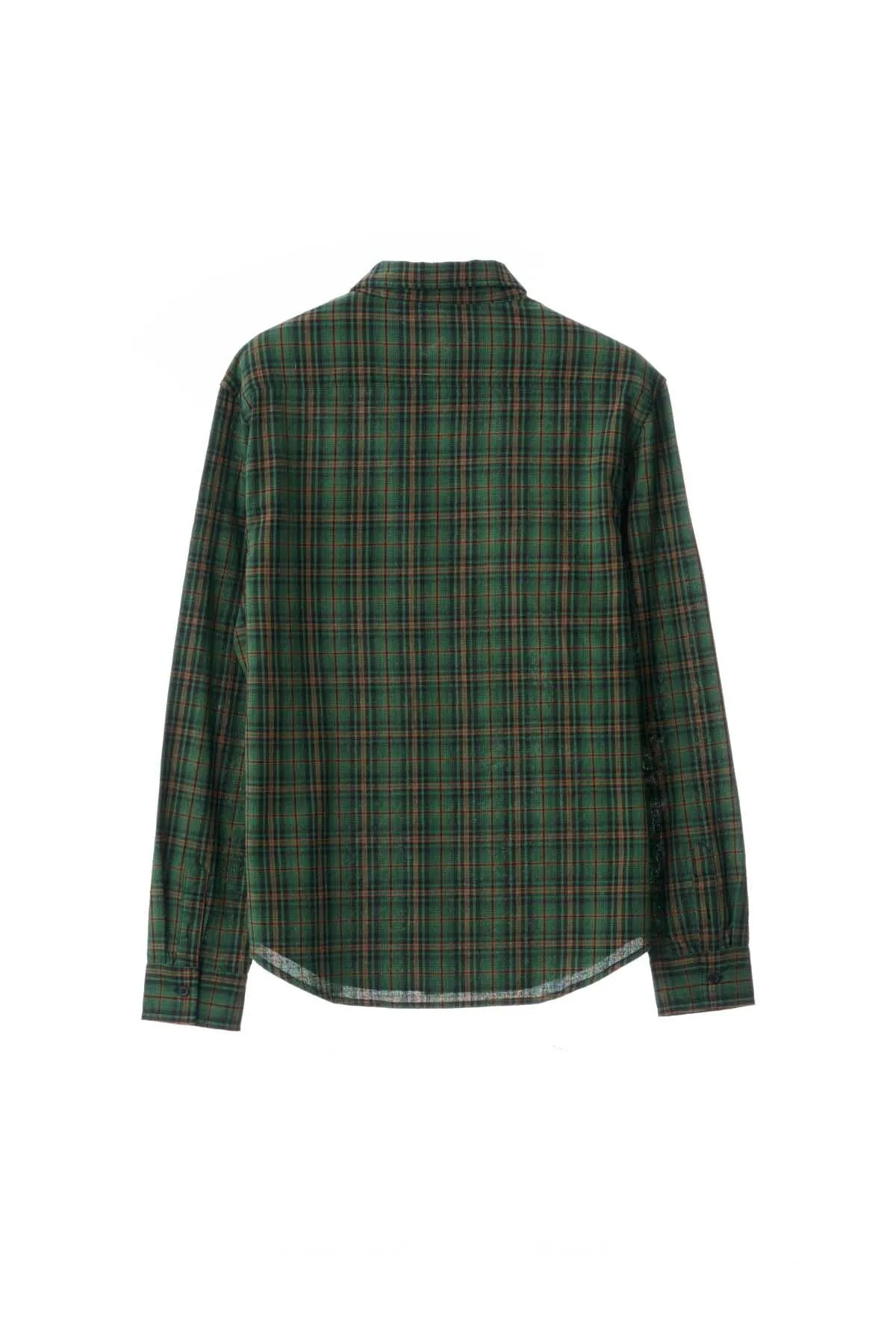 91 FLOWER CHECK SHIRT - GREEN