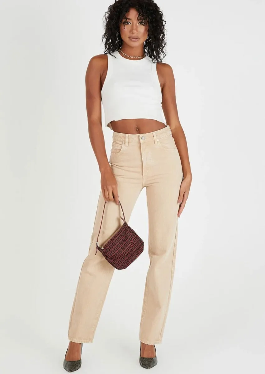 A94 High Straight Faded Khaki