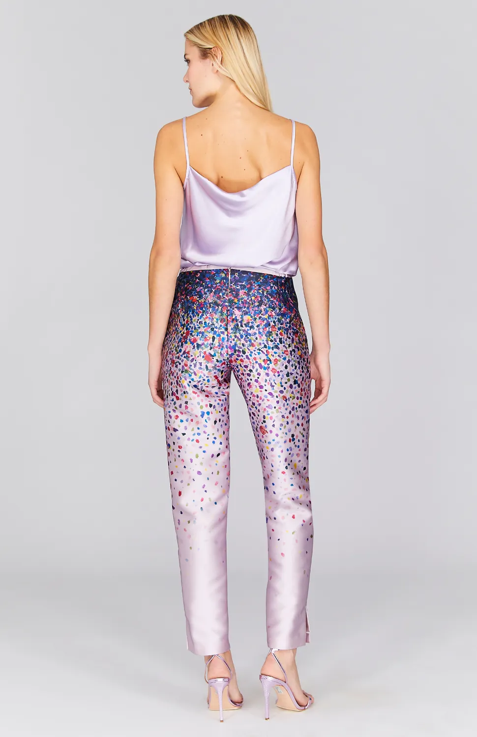 Abstract Garden Narrow Leg Pant w/ Back Zip