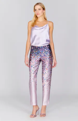Abstract Garden Narrow Leg Pant w/ Back Zip