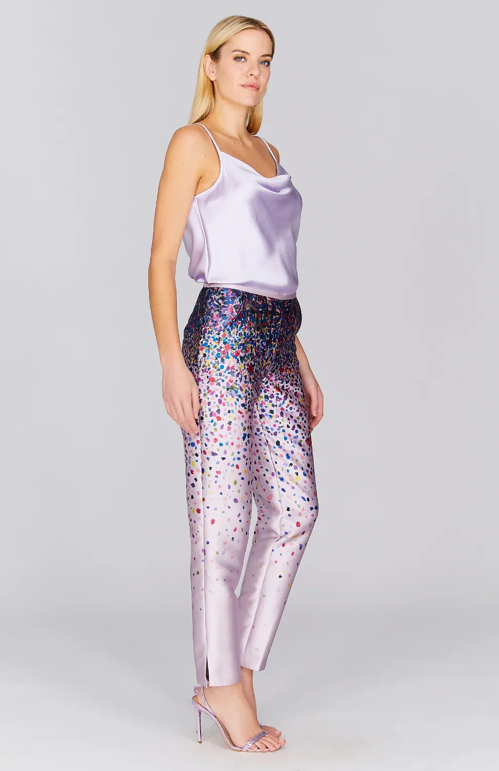 Abstract Garden Narrow Leg Pant w/ Back Zip
