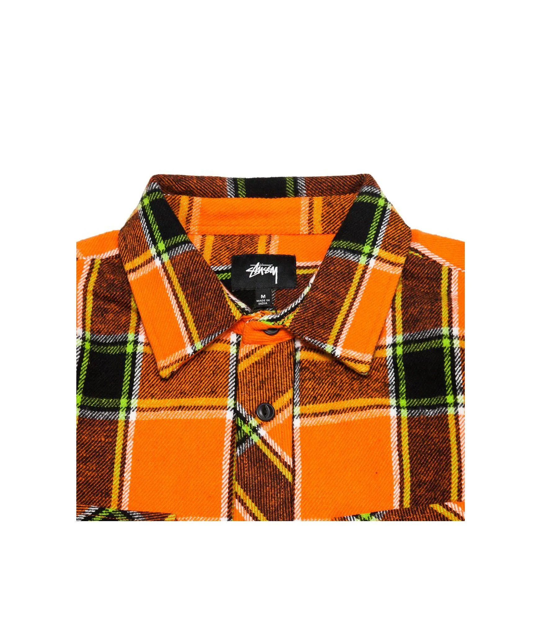 Ace Plaid Ls Shirt - Orange