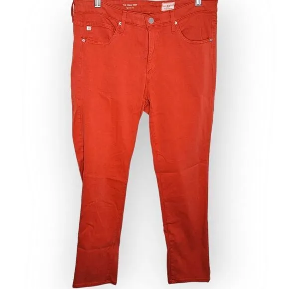 AG Adriano Goldschmied Women's Prima Mid-Rise Cigarette Leg Skinny Fit Crop Pant
