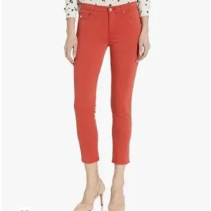AG Adriano Goldschmied Women's Prima Mid-Rise Cigarette Leg Skinny Fit Crop Pant