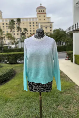 Alashan Dip Dye Sweater in Teal