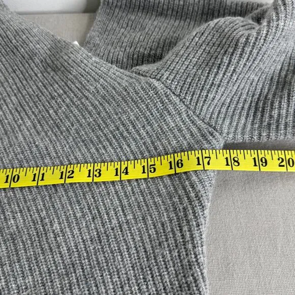 A.L.C. Asymmetric One-shoulder wool/cashmere sweater GRAY