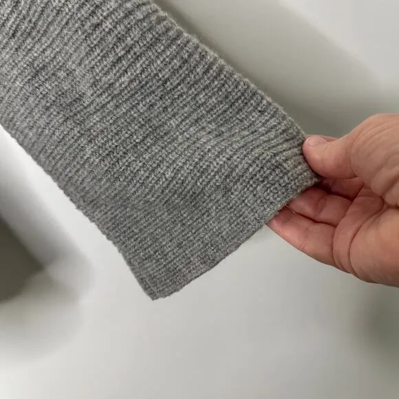 A.L.C. Asymmetric One-shoulder wool/cashmere sweater GRAY