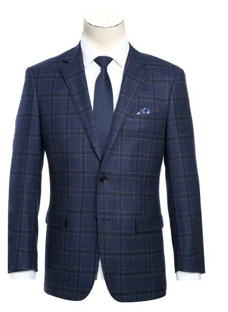 Alessandro Vitello by Renoir Classic Fit Side Vented Blazer 563-13
