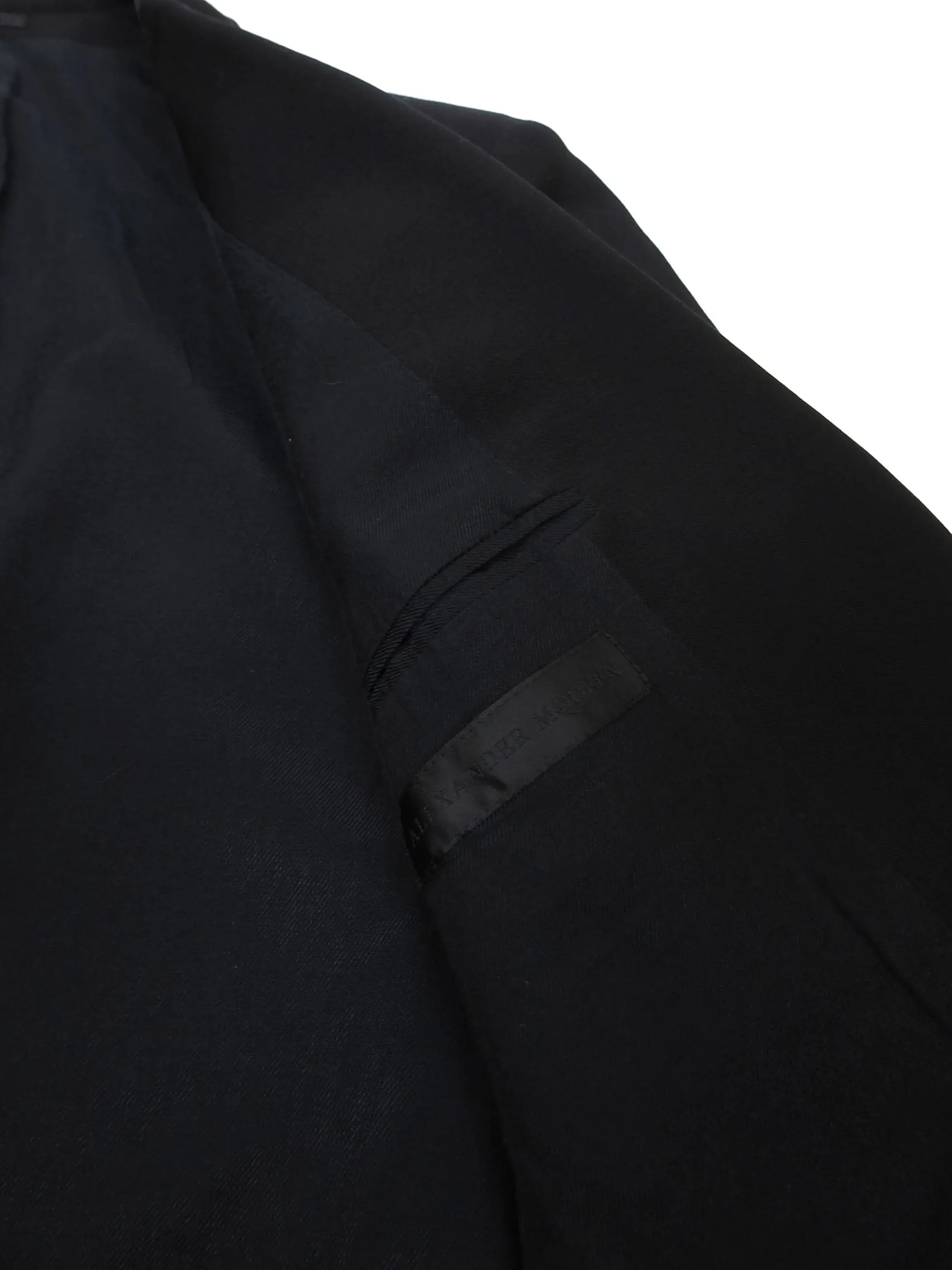 Alexander McQueen Black Wool Blazer Size48