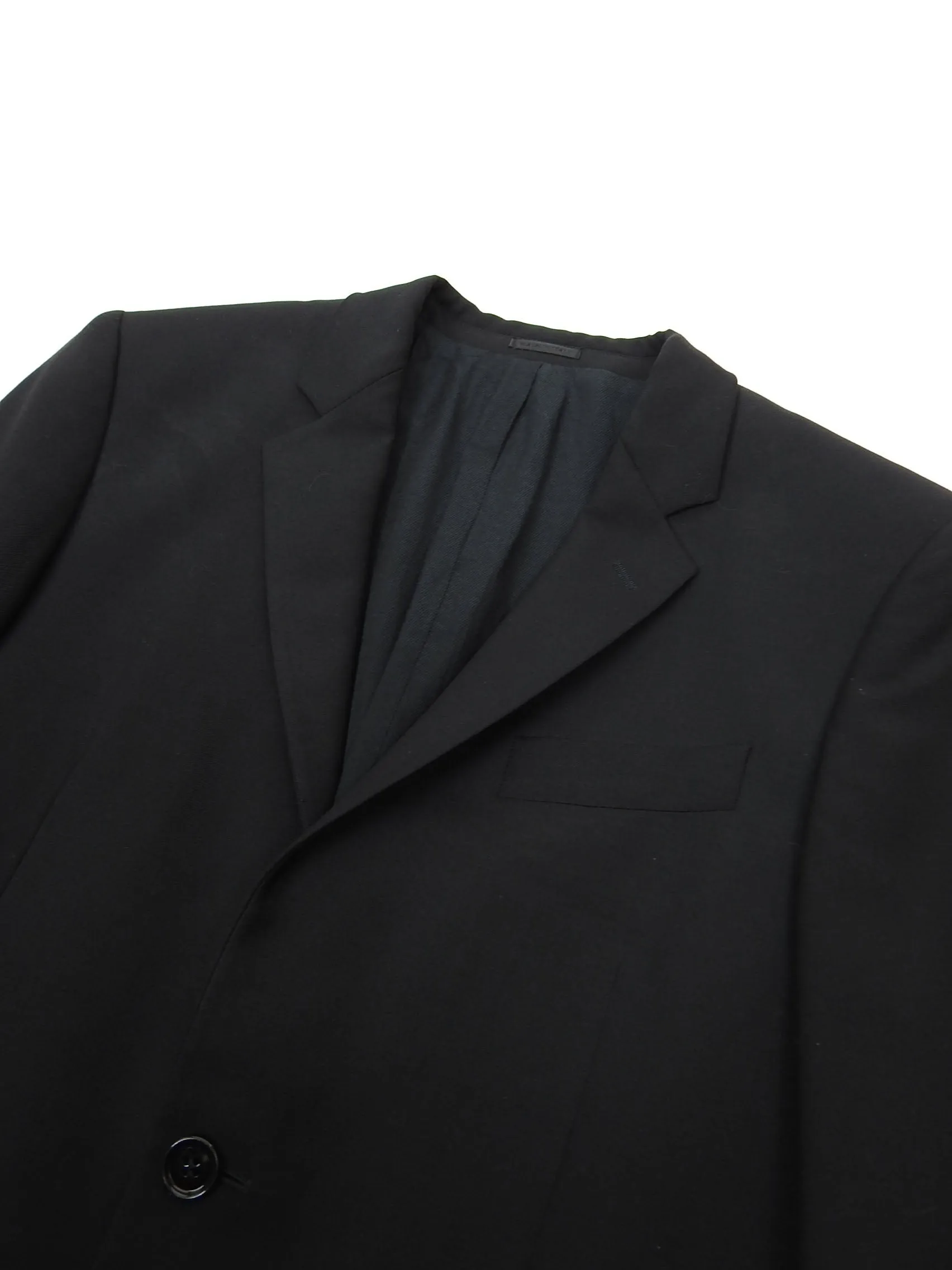 Alexander McQueen Black Wool Blazer Size48