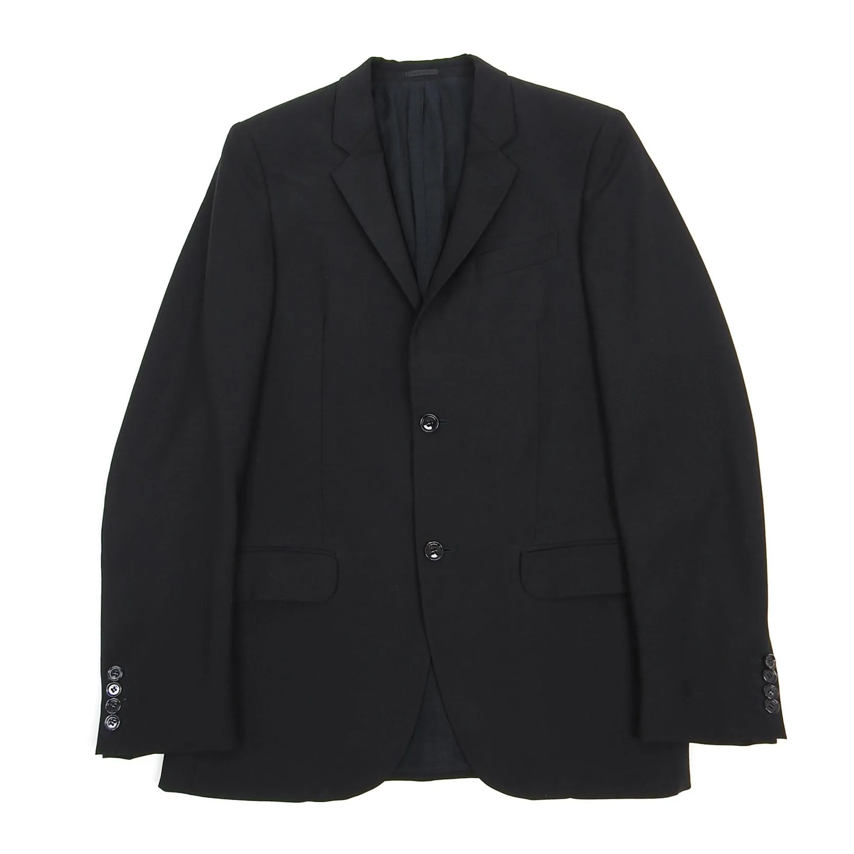 Alexander McQueen Black Wool Blazer Size48