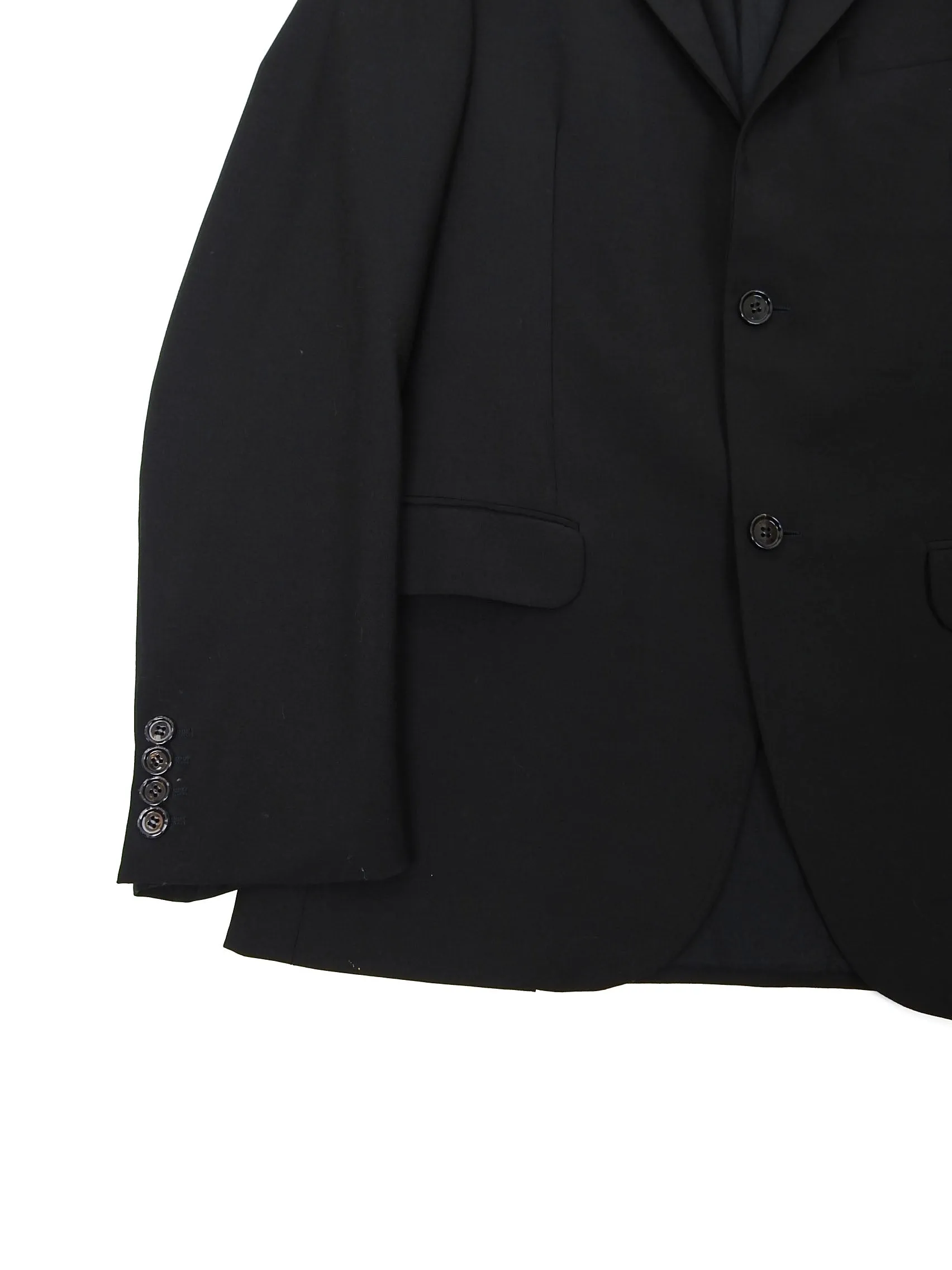 Alexander McQueen Black Wool Blazer Size48