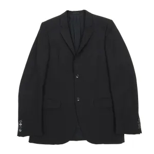 Alexander McQueen Black Wool Blazer Size48