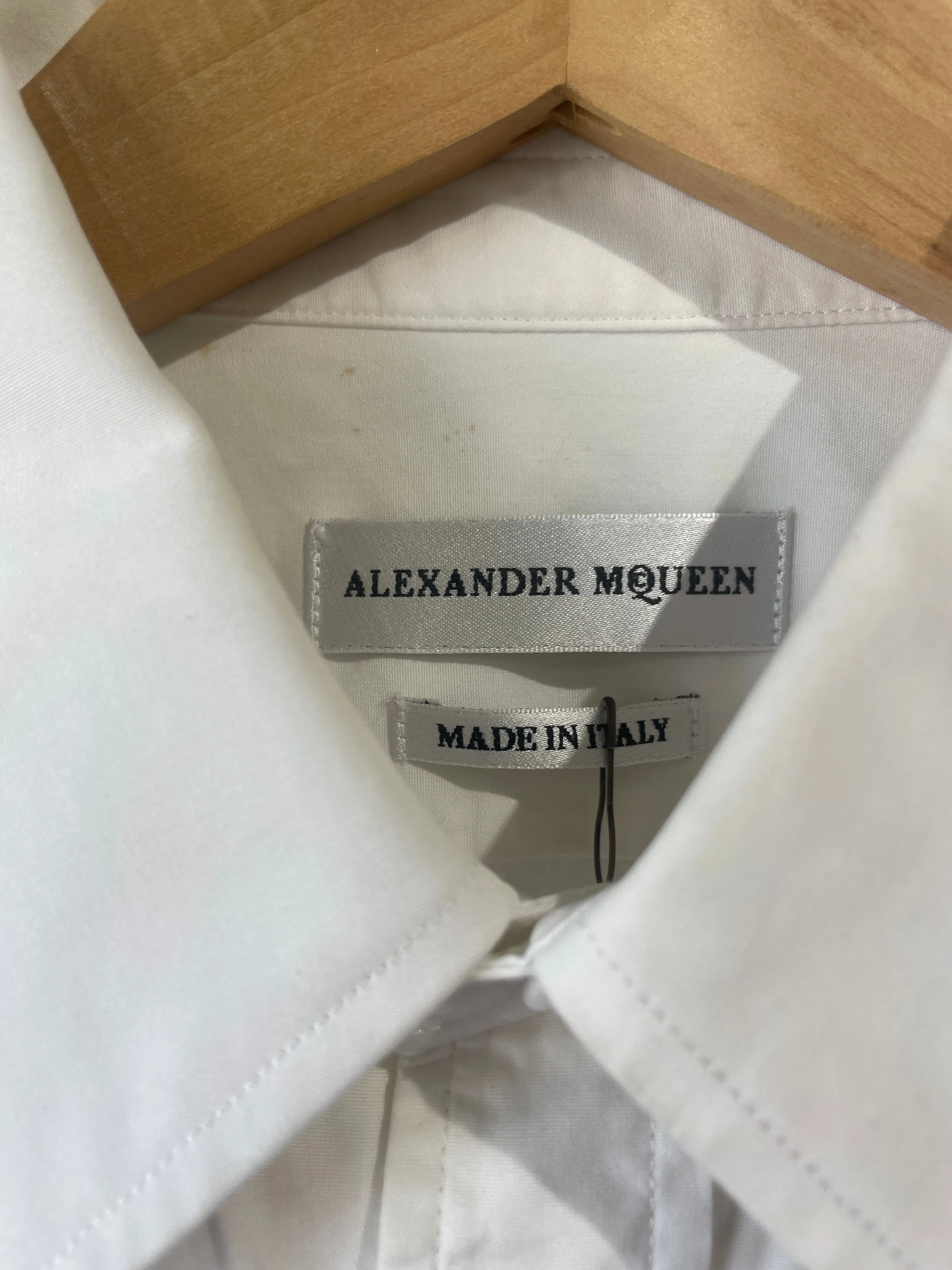 Alexander McQueen White Tuxedo Shirt