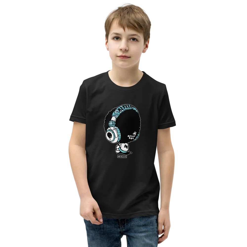 Alter Ego Headphone Plaid Youth T-Shirt