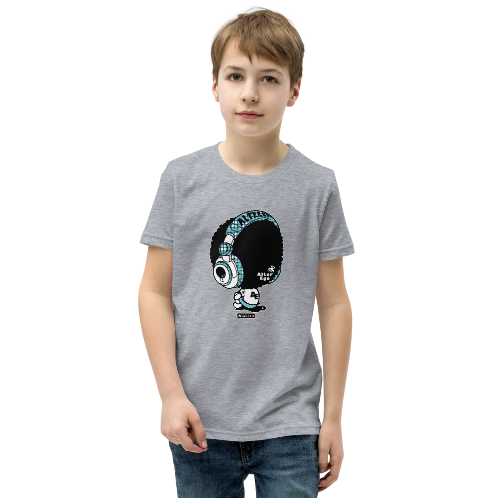 Alter Ego Headphone Plaid Youth T-Shirt
