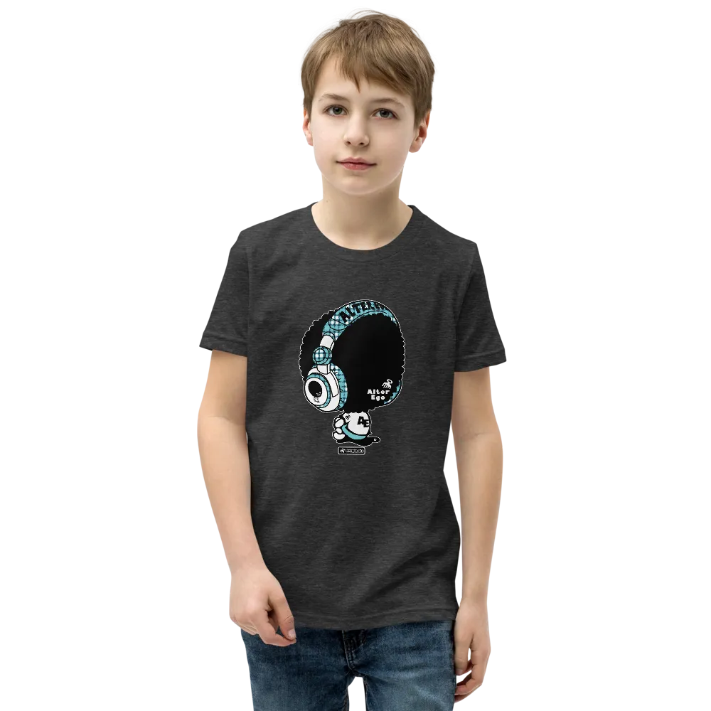 Alter Ego Headphone Plaid Youth T-Shirt