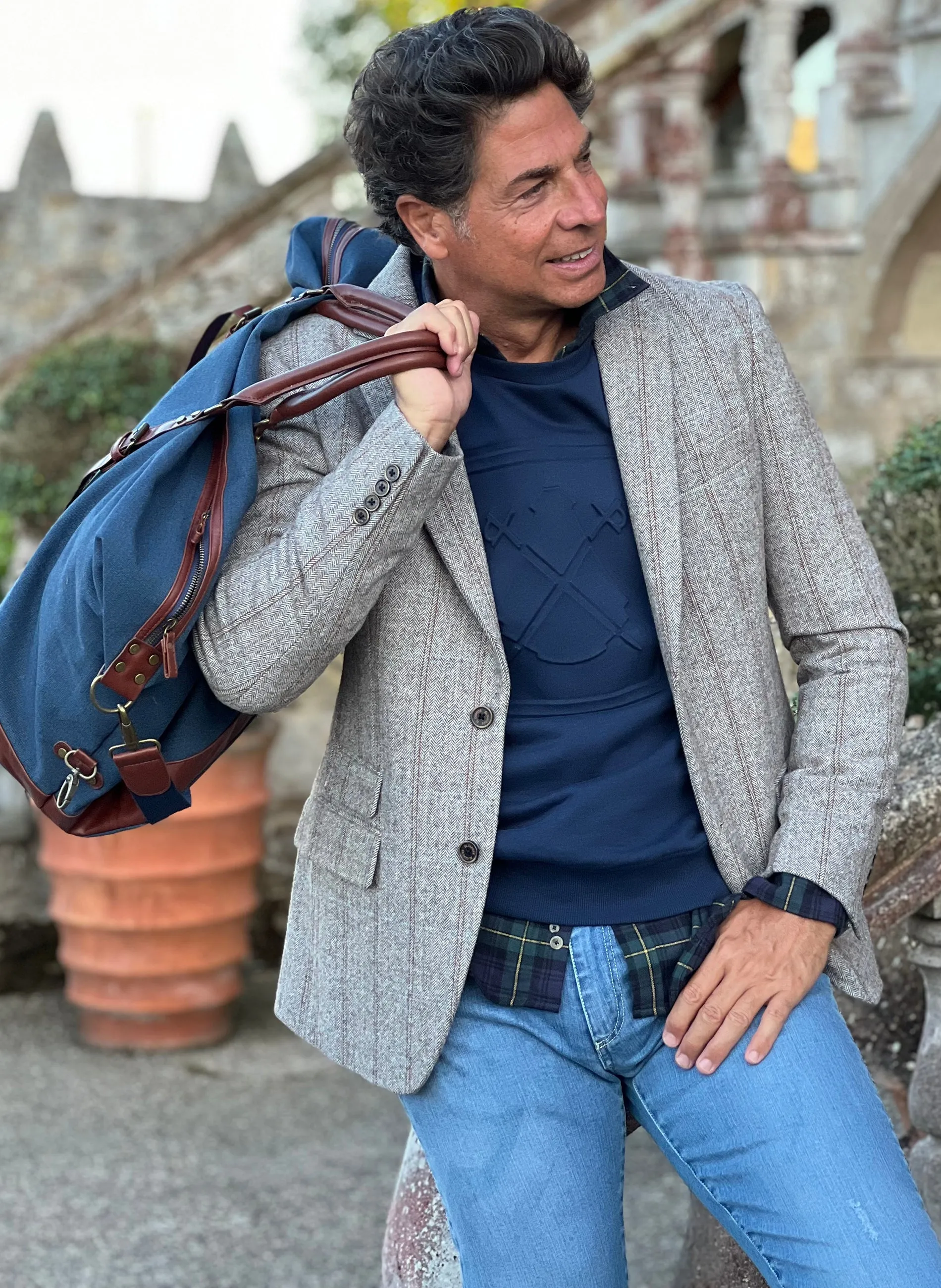 Americana Espiga Hombre