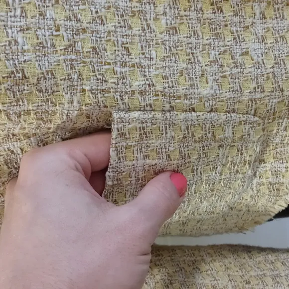 💛Ann Taylor💛 - Gold/Cream Shimmer Tweed Blazer Jacket