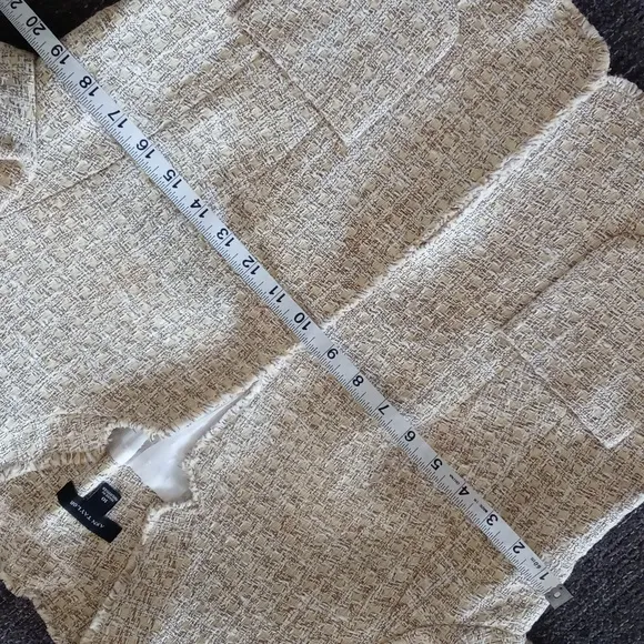 💛Ann Taylor💛 - Gold/Cream Shimmer Tweed Blazer Jacket