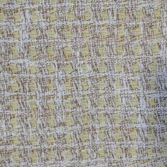 💛Ann Taylor💛 - Gold/Cream Shimmer Tweed Blazer Jacket