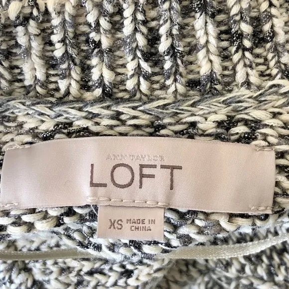 Ann Taylor LOFT Chunky Knit Sweater Cardigan w/ Back Slit