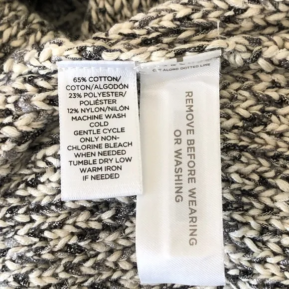 Ann Taylor LOFT Chunky Knit Sweater Cardigan w/ Back Slit