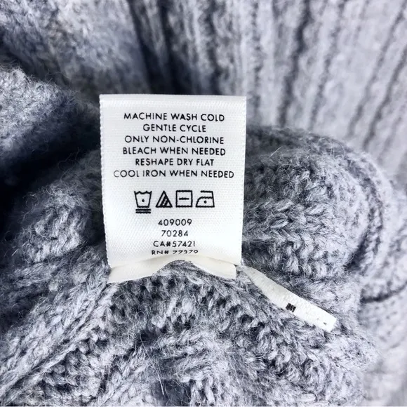 Ann Taylor Sweater Alpaca&amp;Wool Blend Womens Sz S Soft Warm Gray Business Casual