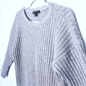Ann Taylor Sweater Alpaca&amp;Wool Blend Womens Sz S Soft Warm Gray Business Casual