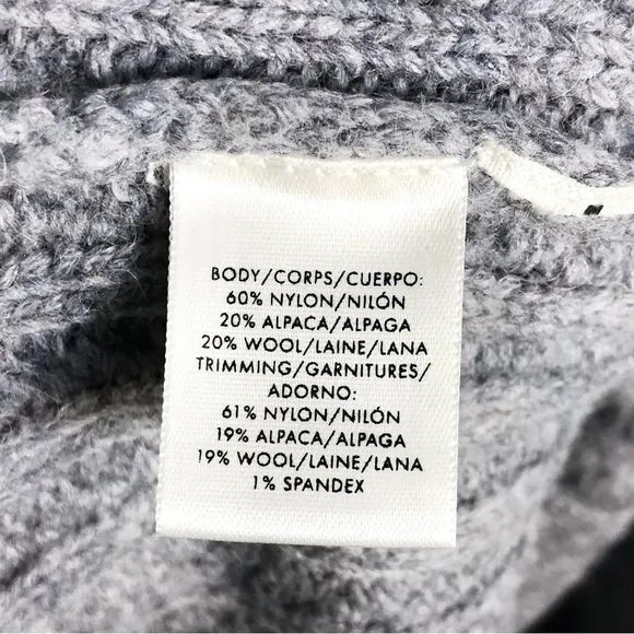 Ann Taylor Sweater Alpaca&amp;Wool Blend Womens Sz S Soft Warm Gray Business Casual
