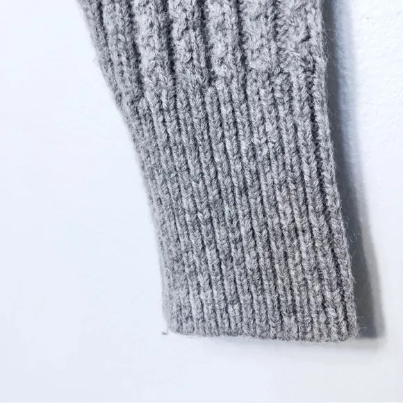 Ann Taylor Sweater Alpaca&amp;Wool Blend Womens Sz S Soft Warm Gray Business Casual