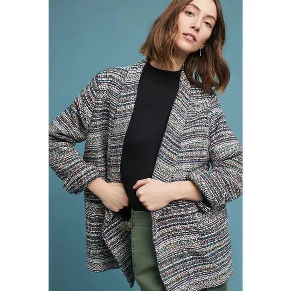 Anthropologie Brooklyn Tweed Blazer Women's Jacket XL Coat Boho Harlyn