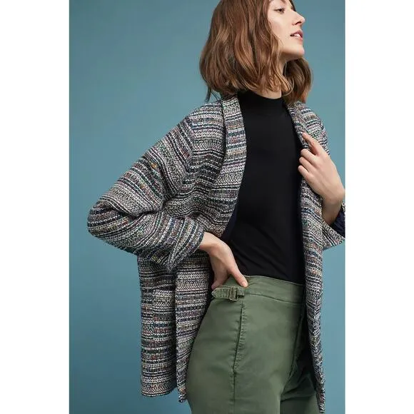 Anthropologie Brooklyn Tweed Blazer Women's Jacket XL Coat Boho Harlyn