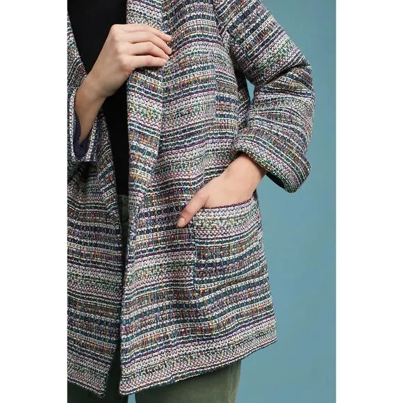 Anthropologie Brooklyn Tweed Blazer Women's Jacket XL Coat Boho Harlyn