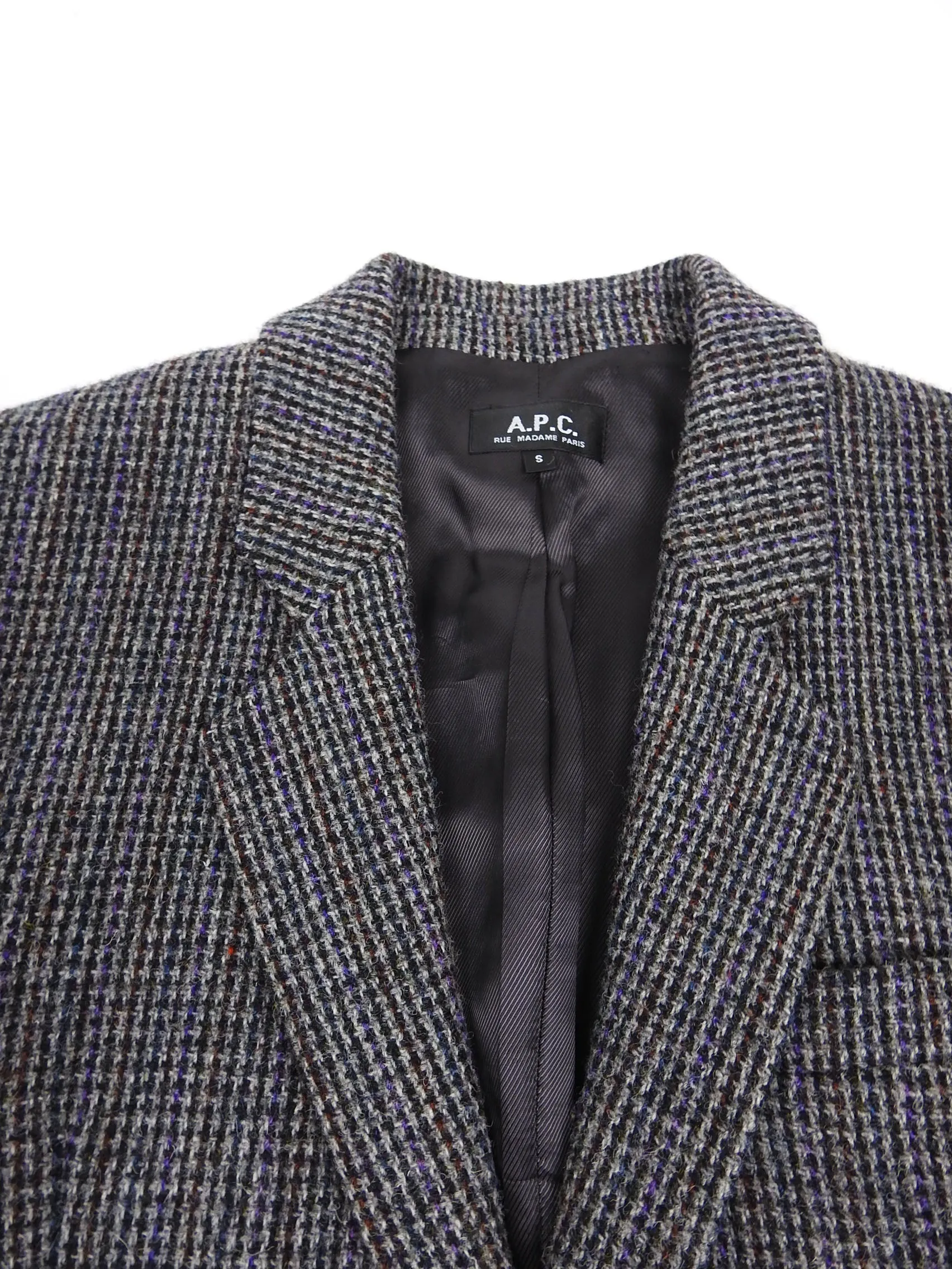 A.P.C. Harris Tweed Jacket Grey Small