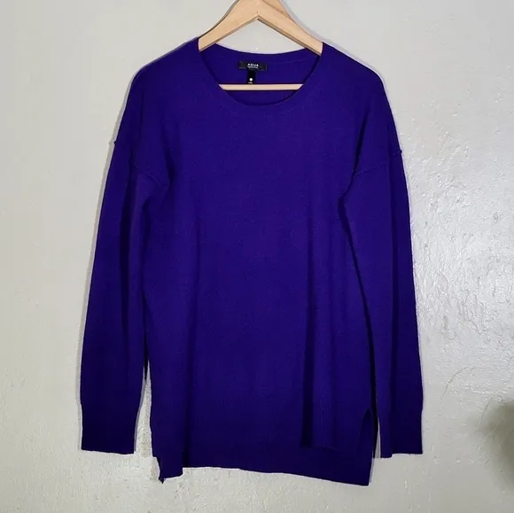 Aqua 100&amp; Cashmere Purple Sweater