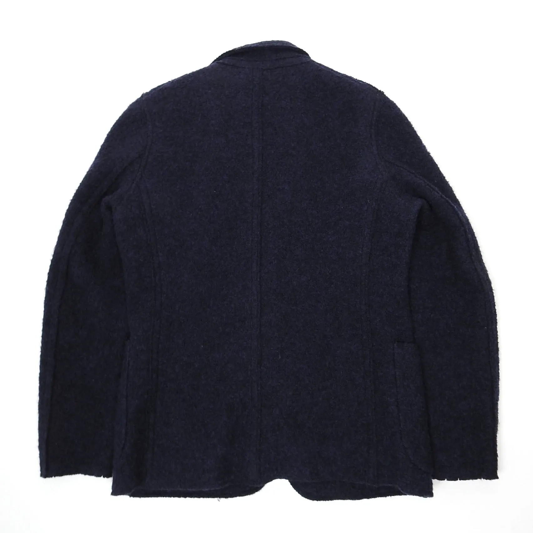 Aspesi Navy Boiled Wool Jacket Large