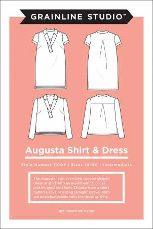 Augusta Shirt and Dress Size 14-30 -- Grainline Studios