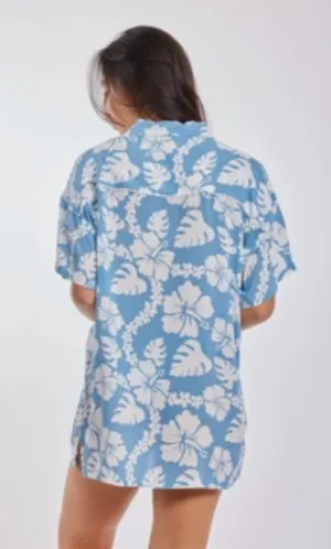 B23-ALOHA SHIRT DRESS
